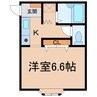 ソレイユ２１ 1Kの間取り