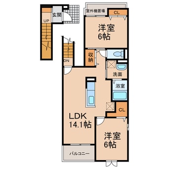 間取図 カーサベンネⅡ