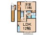 ベスタ 1LDKの間取り