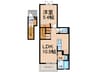 サクラ 1LDKの間取り