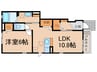 フロレット 1LDKの間取り