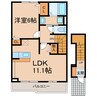 アルページュ 1LDKの間取り