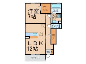 間取図 Ｄ－ｒｏｏｍ本庄