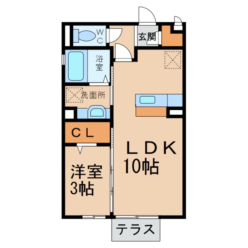 間取図 アンベリール堀の内