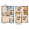 足立様戸建Ａ棟・Ｂ棟 3LDKの間取り