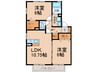 梵 2LDKの間取り