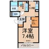 アーネスト イン ダイヤ 1Kの間取り