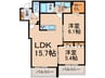 シャーメゾン小牧中央 2LDKの間取り