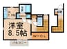 リーブル Cielo 1Kの間取り