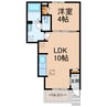 サンビレッジ 1LDKの間取り