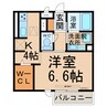 ＨＥＤＩＡＲＤ(ｴﾃﾞｨｱｰﾙ) 1Kの間取り