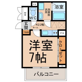 間取図 フレグランス中央