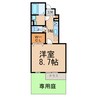 リーブル 若宮Ⅰ 1Kの間取り