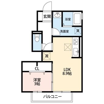 間取図 エクスベルジェⅡ