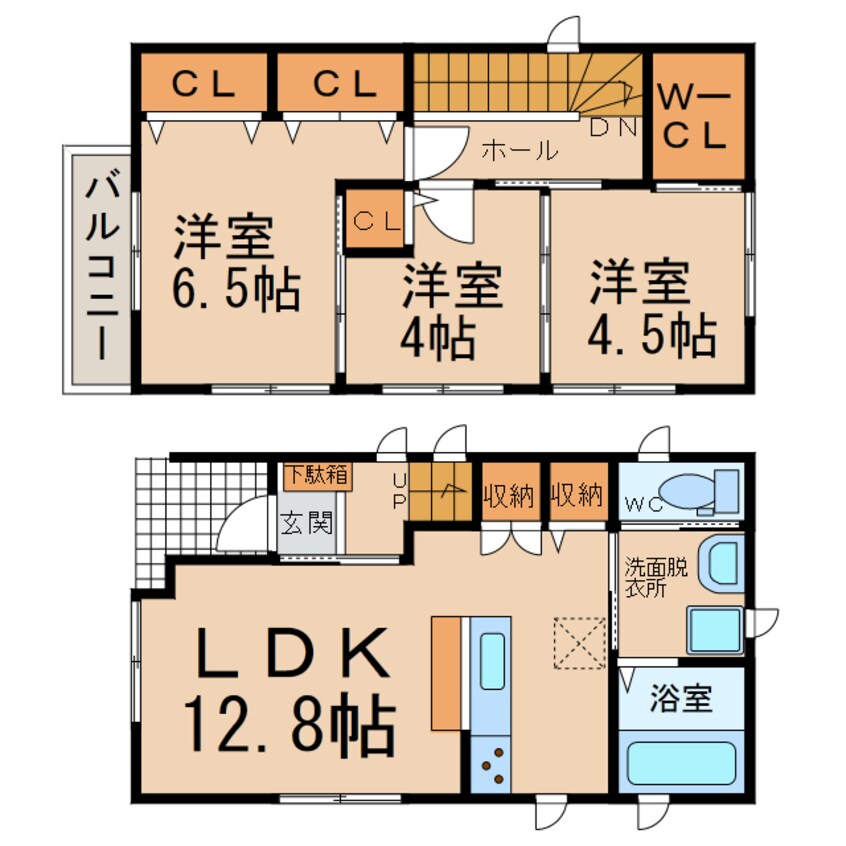 間取図 キュービックハウス南外山