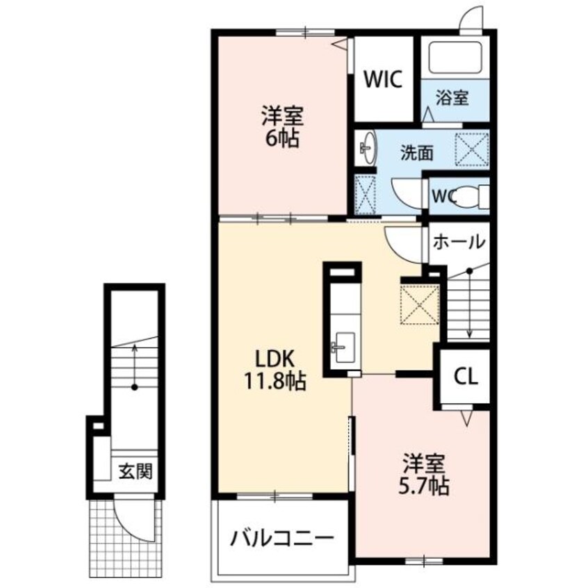 間取図 アリエッタ小塚山Ⅱ