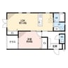 べリアス　ベガ 1LDKの間取り