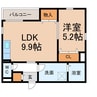 G flat 岩崎 1LDKの間取り