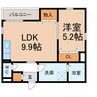 G flat 岩崎 1LDKの間取り