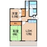 キャッスルプラザ 2LDKの間取り