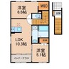 ソレイユテラス 2LDKの間取り