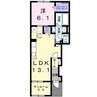 ストラータA 1LDKの間取り