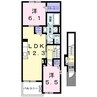 ストラータA 2LDKの間取り