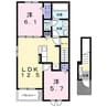ストラータB 2LDKの間取り