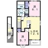 ストラータB 2LDKの間取り