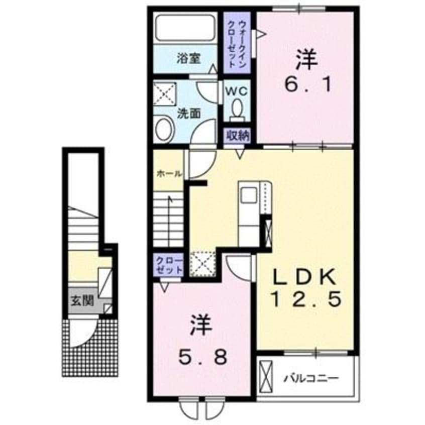 間取図 バイオレット
