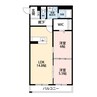 フロイデ 2LDKの間取り