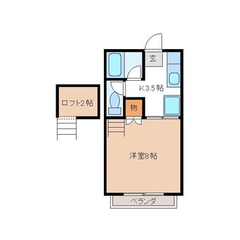 間取図 名鉄広見線/御嵩駅 徒歩9分 2階 築30年