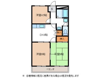 間取図 名鉄広見線/御嵩駅 徒歩20分 1階 築24年