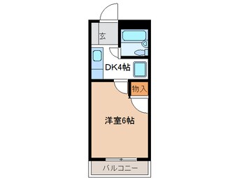 間取図 高山本線（岐阜県内）/美濃太田駅 徒歩25分 3階 築34年