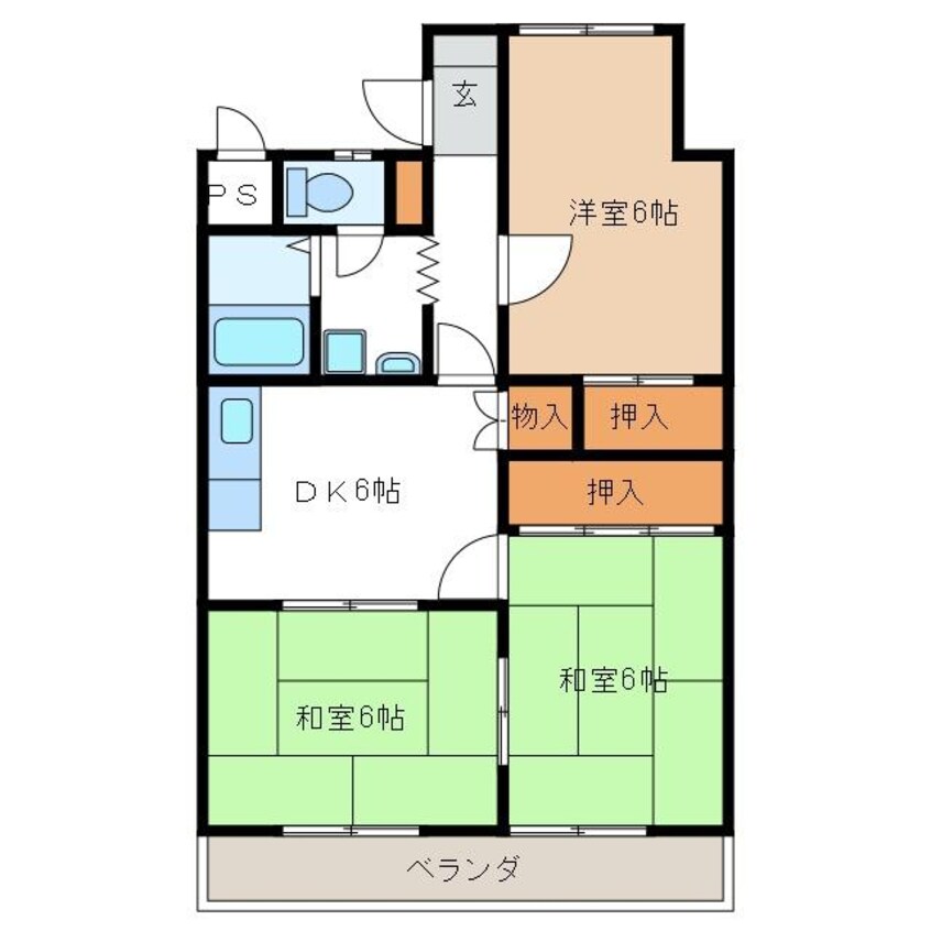 間取図 グランドハイツ森山