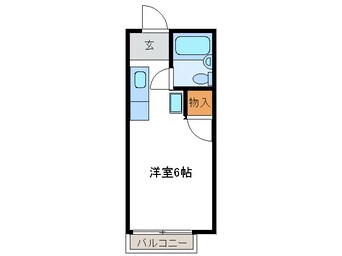 間取図 太多線/美濃川合駅 徒歩1分 1階 築32年