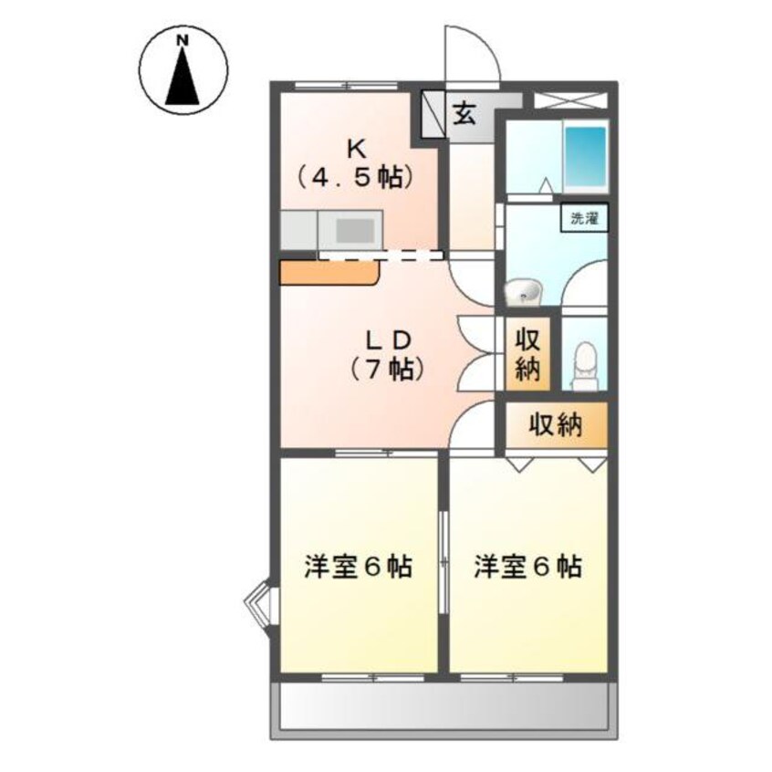 間取図 クレストールイン