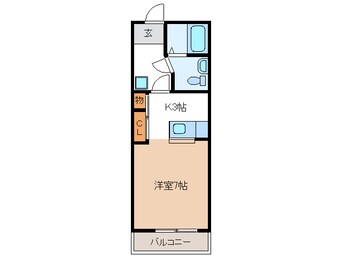 間取図 名鉄広見線/御嵩駅 徒歩8分 1階 築17年