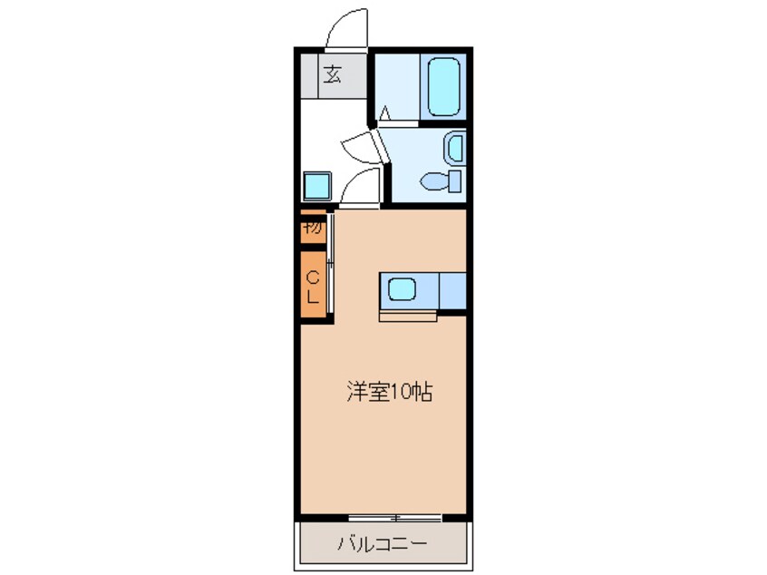 間取図 名鉄広見線/御嵩駅 徒歩8分 1階 築17年