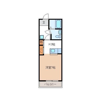 間取図 名鉄広見線/御嵩駅 徒歩8分 2階 築17年