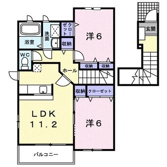 間取図 サンローズ　Ａ