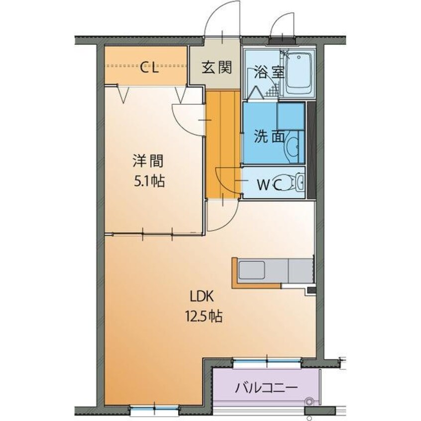 間取図 ハートフルマンション　ルーナ