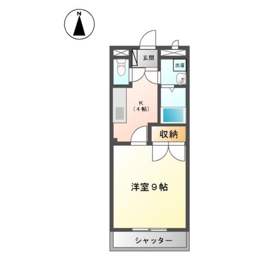 間取図 向学ハイツ歓