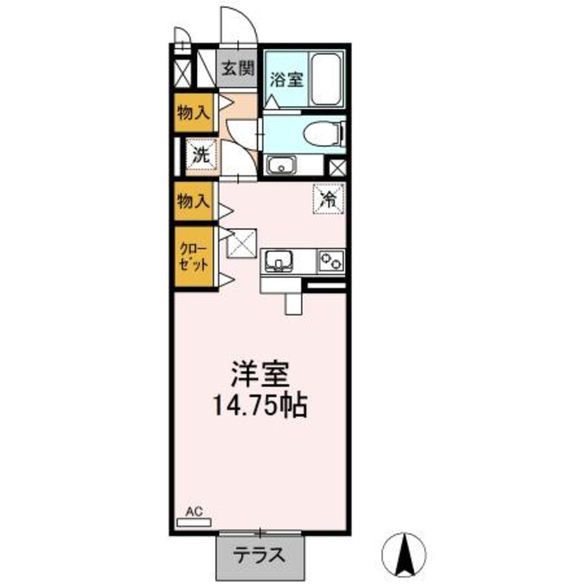 間取図 セジュールプランタン 夢棟