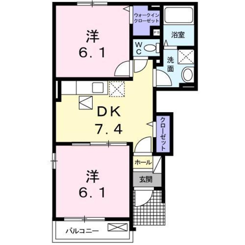 間取図 ストロベリ－ハウス　Ｃ