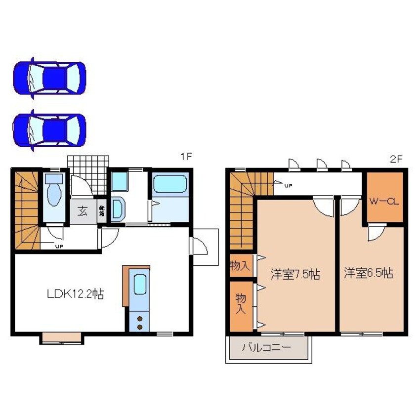 間取図 佐橋様戸建賃貸住宅B棟