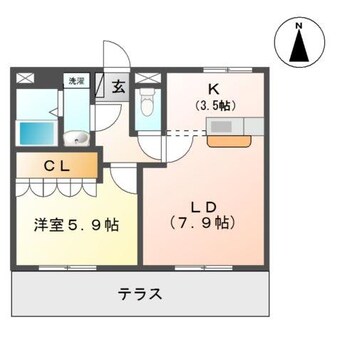 間取図 ドマーニ・Ｋ