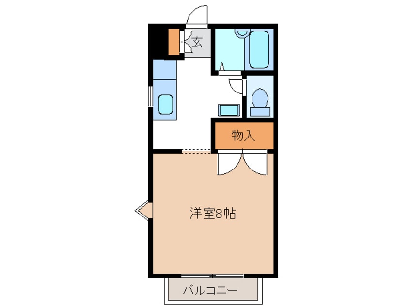 間取図 高山本線（岐阜県内）/古井駅 徒歩29分 2階 築25年