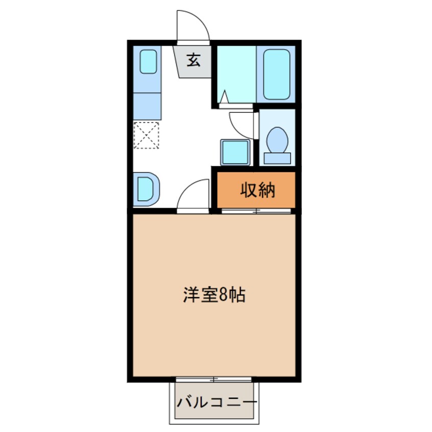 間取図 コーポエースA棟