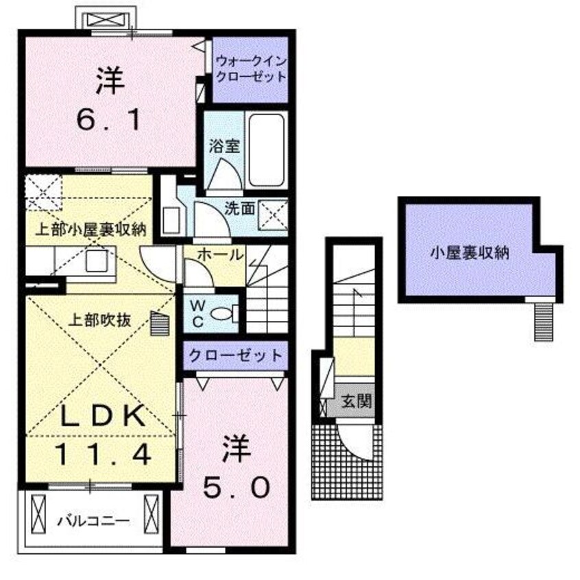 間取図 ルナ・クレセント